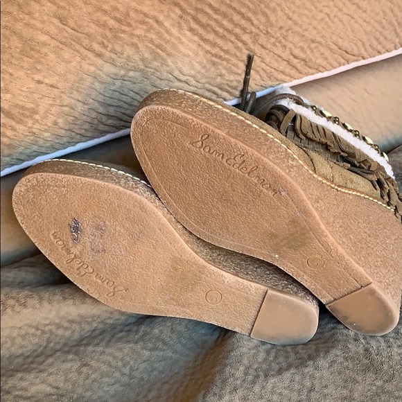 Sam Edelman Kemper bootie faux wedge fringe boho - Picture 7 of 8